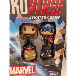 Funko Funkoverse Marvel #100 Marvel Chase Strategy Board Game Metallic